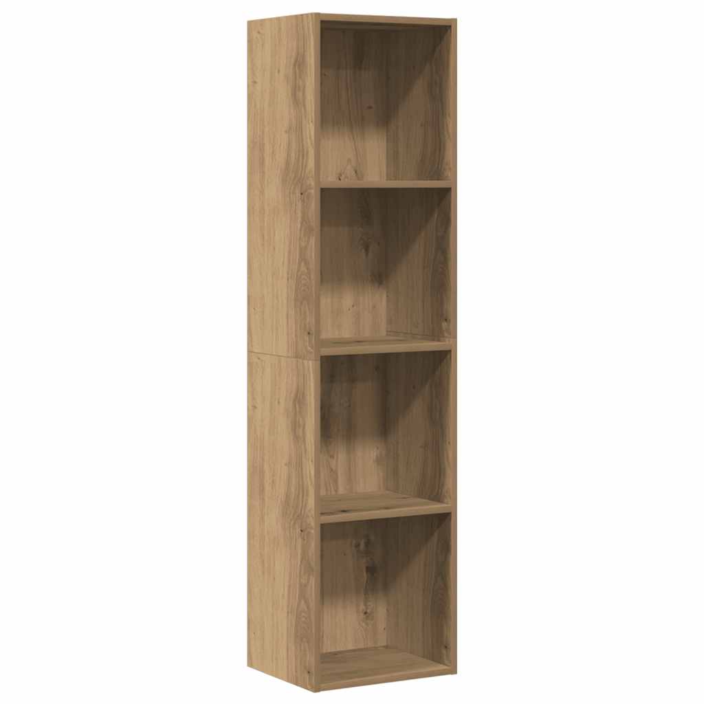 Bibliothèque/Meuble TV chêne artisanal 36x30x143 cm