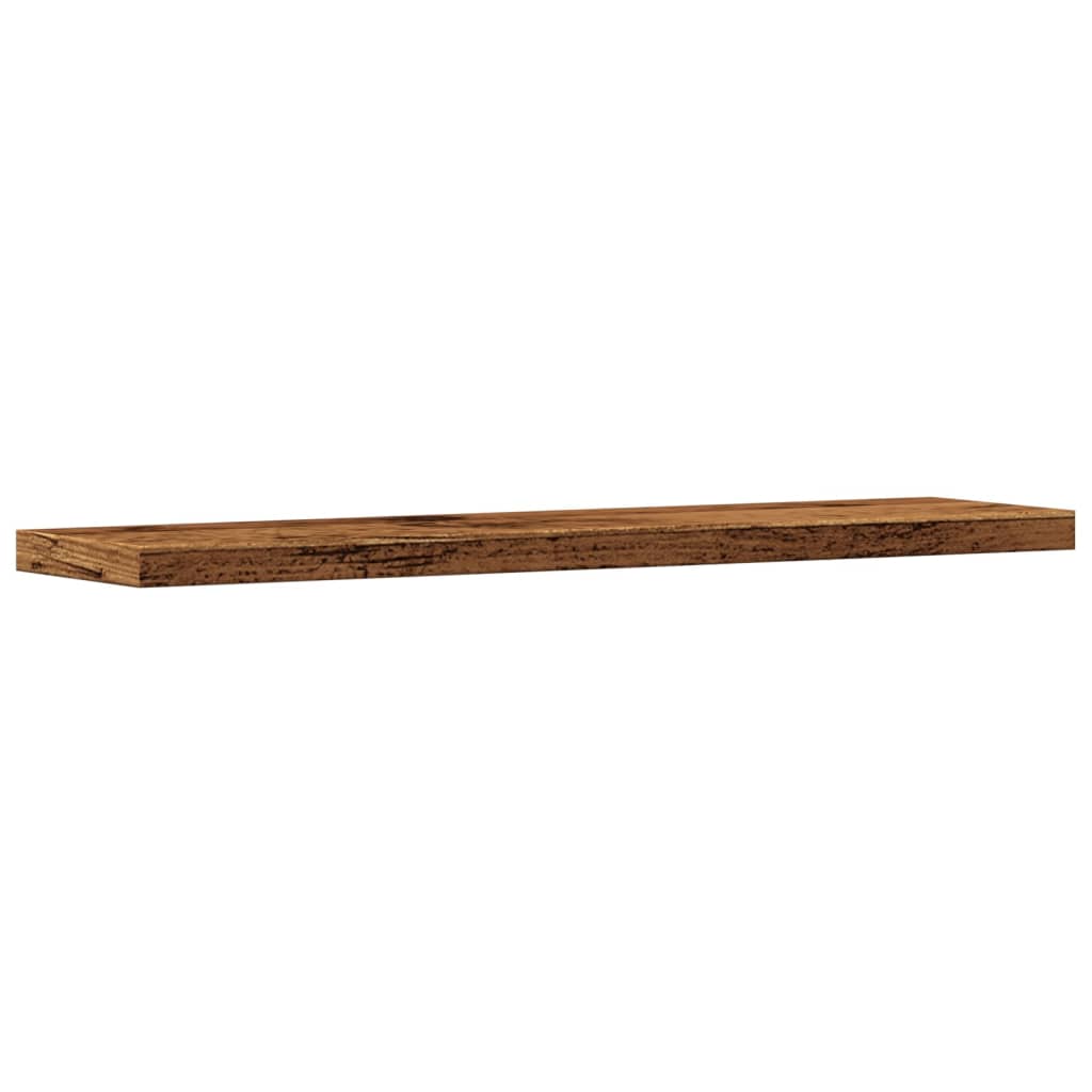 Étagères murales 4 pcs vieux bois 40x10x1,5cm bois d'ingénierie