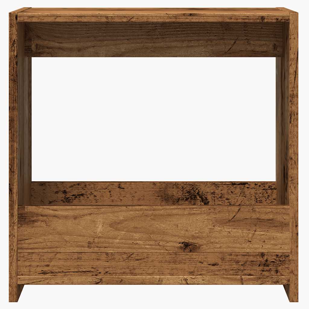 Table d'appoint vieux bois 50x26x50 cm bois d'ingénierie