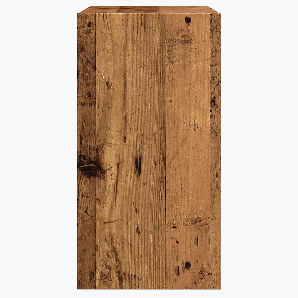 Table d'appoint vieux bois 50x26x50 cm bois d'ingénierie