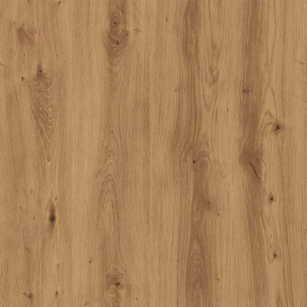 Table d'appoint chêne artisanal 50x26x50 cm bois d'ingénierie