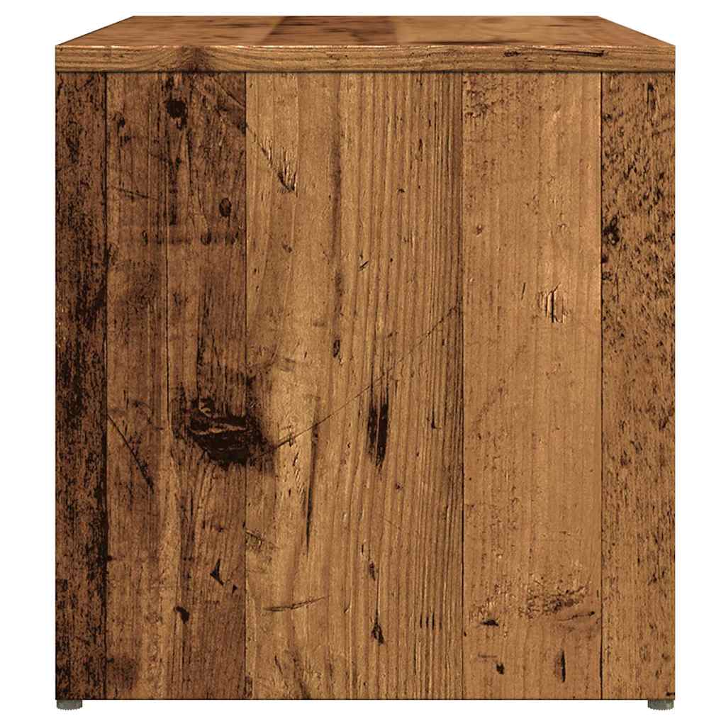Table d'appoint vieux bois 59x36x38 cm bois d'ingénierie