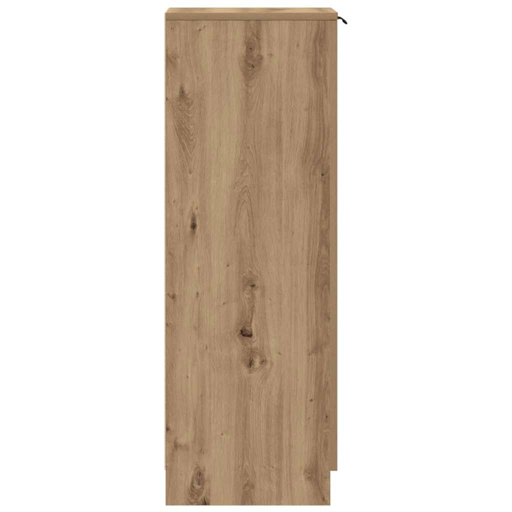 Armoire à chaussures chêne artisanal bois d'ingénierie