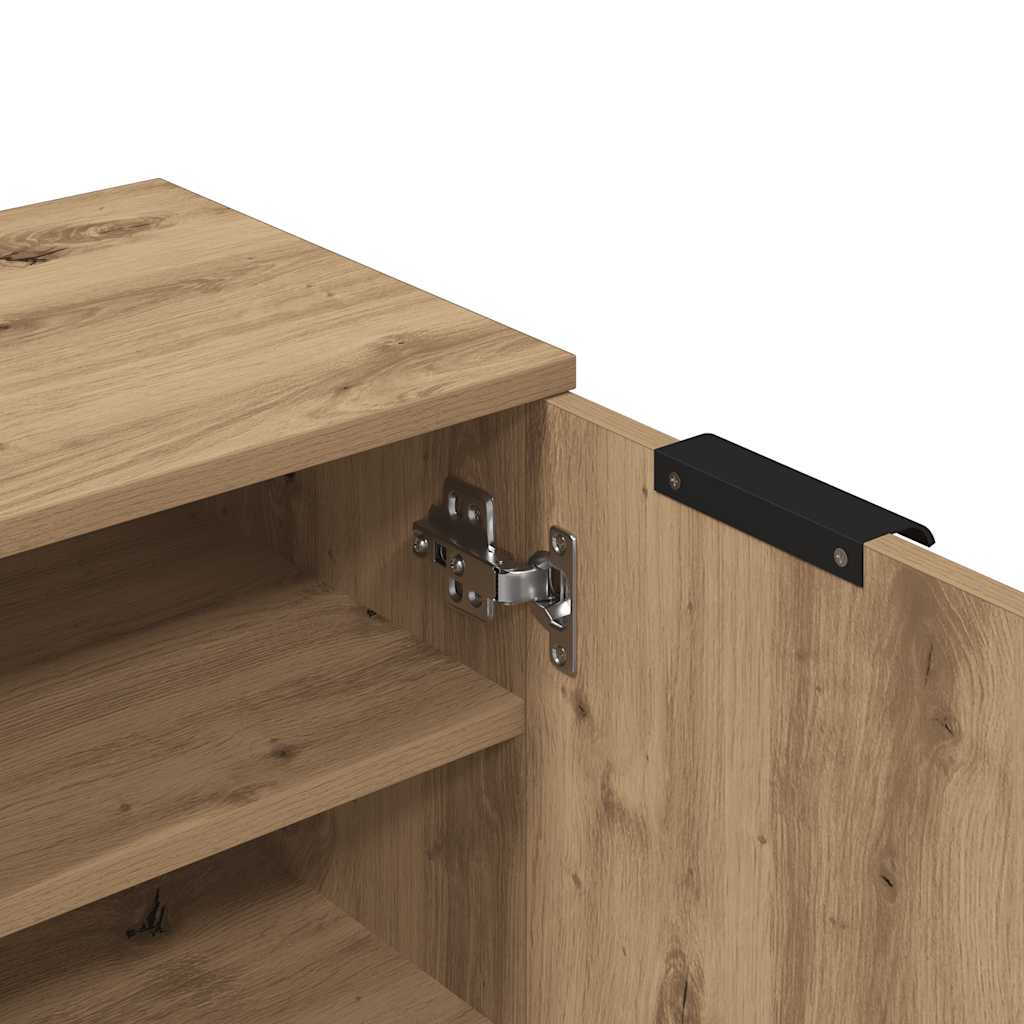 Armoire à chaussures chêne artisanal bois d'ingénierie