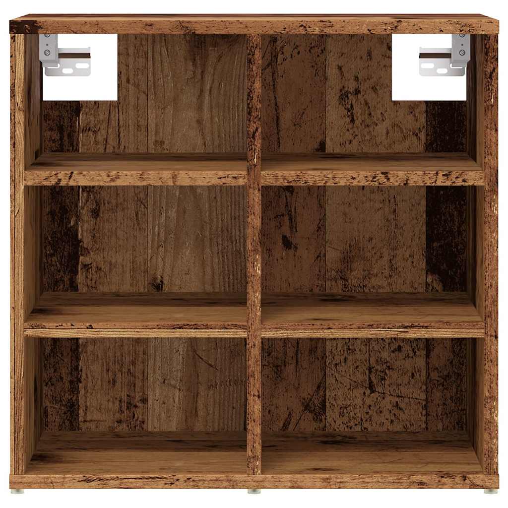 Armoire à chaussures vieux bois 52x30x50 cm