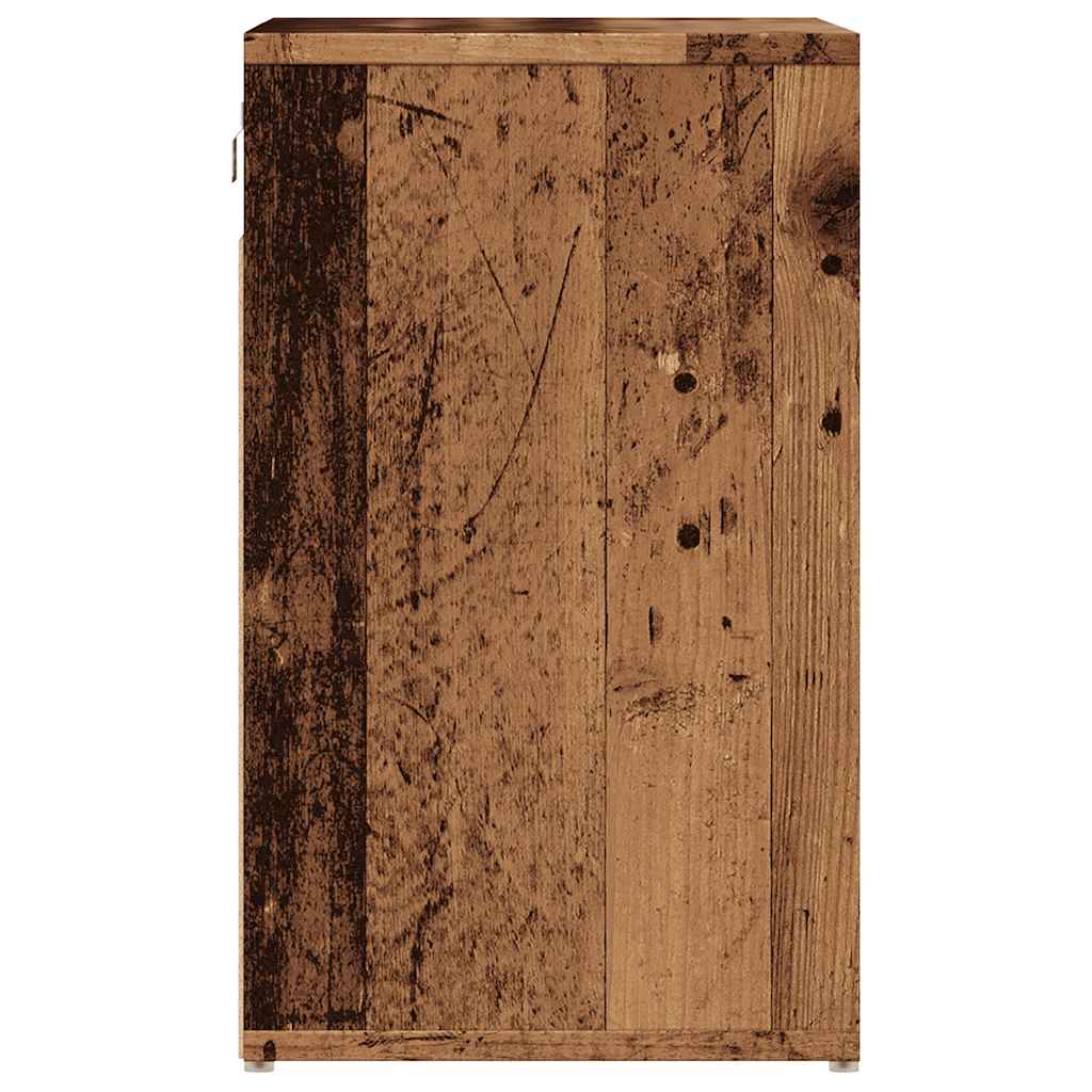 Armoire à chaussures vieux bois 52x30x50 cm