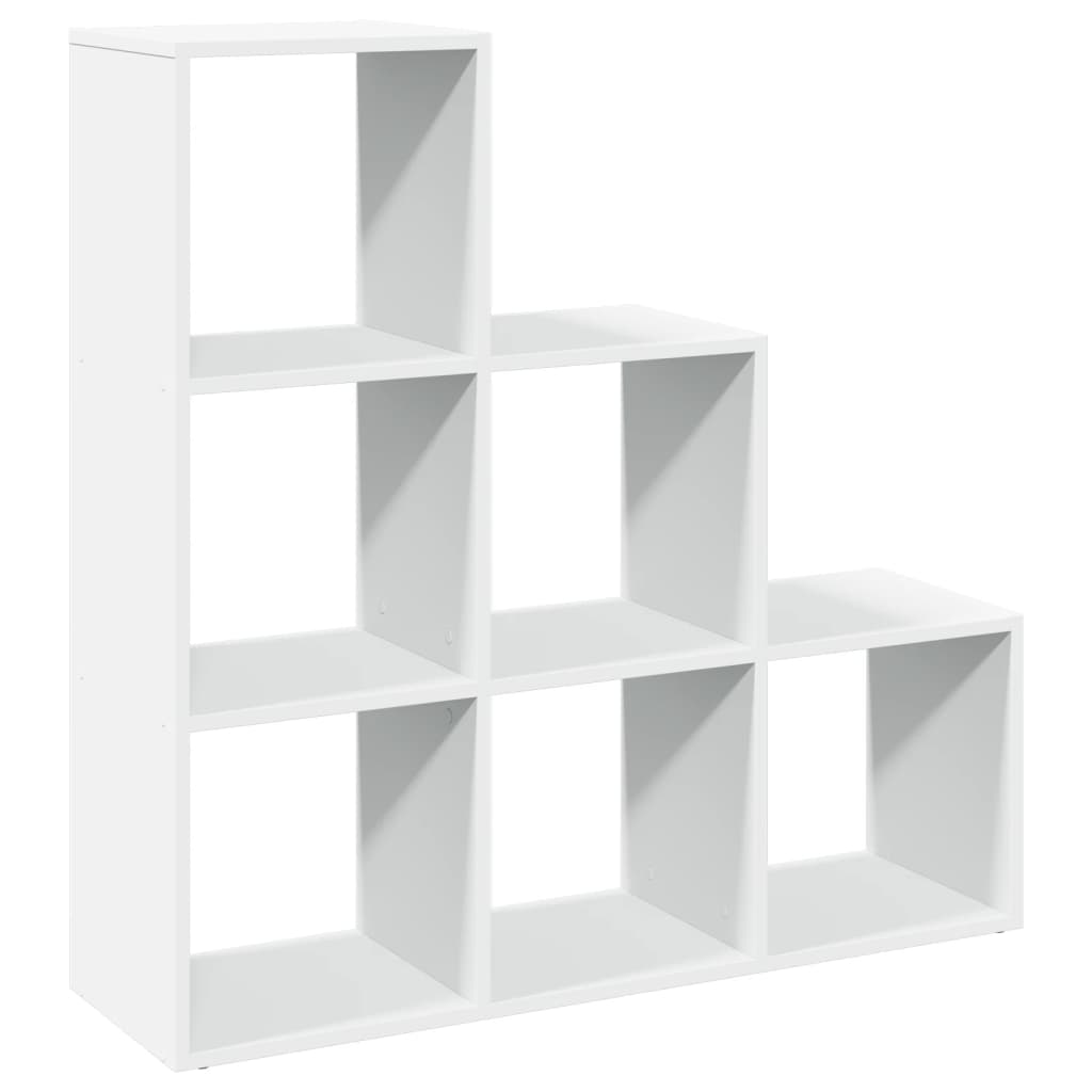 Étagère séparatrice de pièce à 3 niveaux blanc 99x29x99 cm