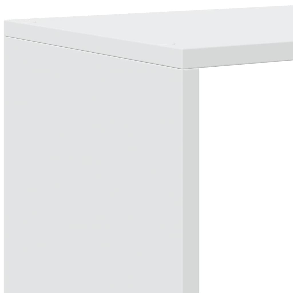 Étagère séparatrice de pièce à 3 niveaux blanc 99x29x99 cm