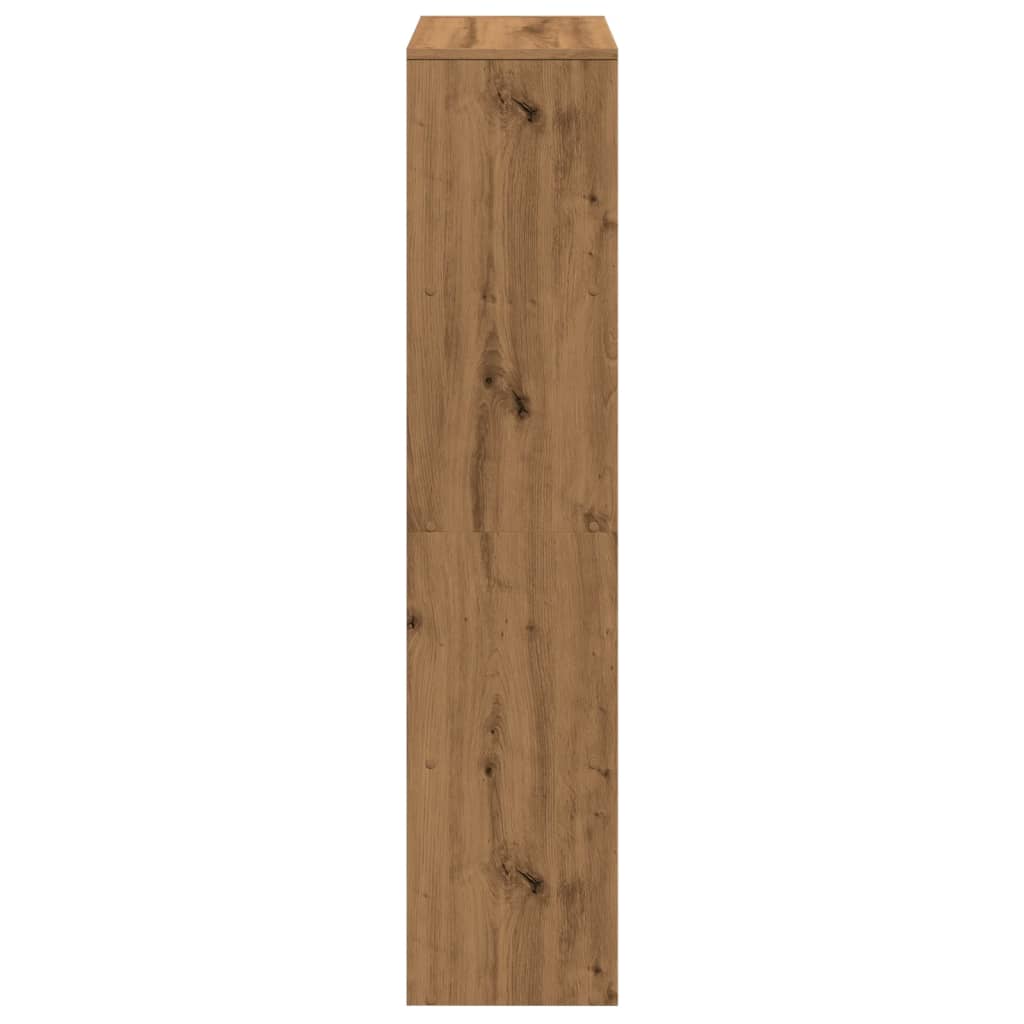 Étagère séparatrice de pièce à 4 niveaux chêne artisanal