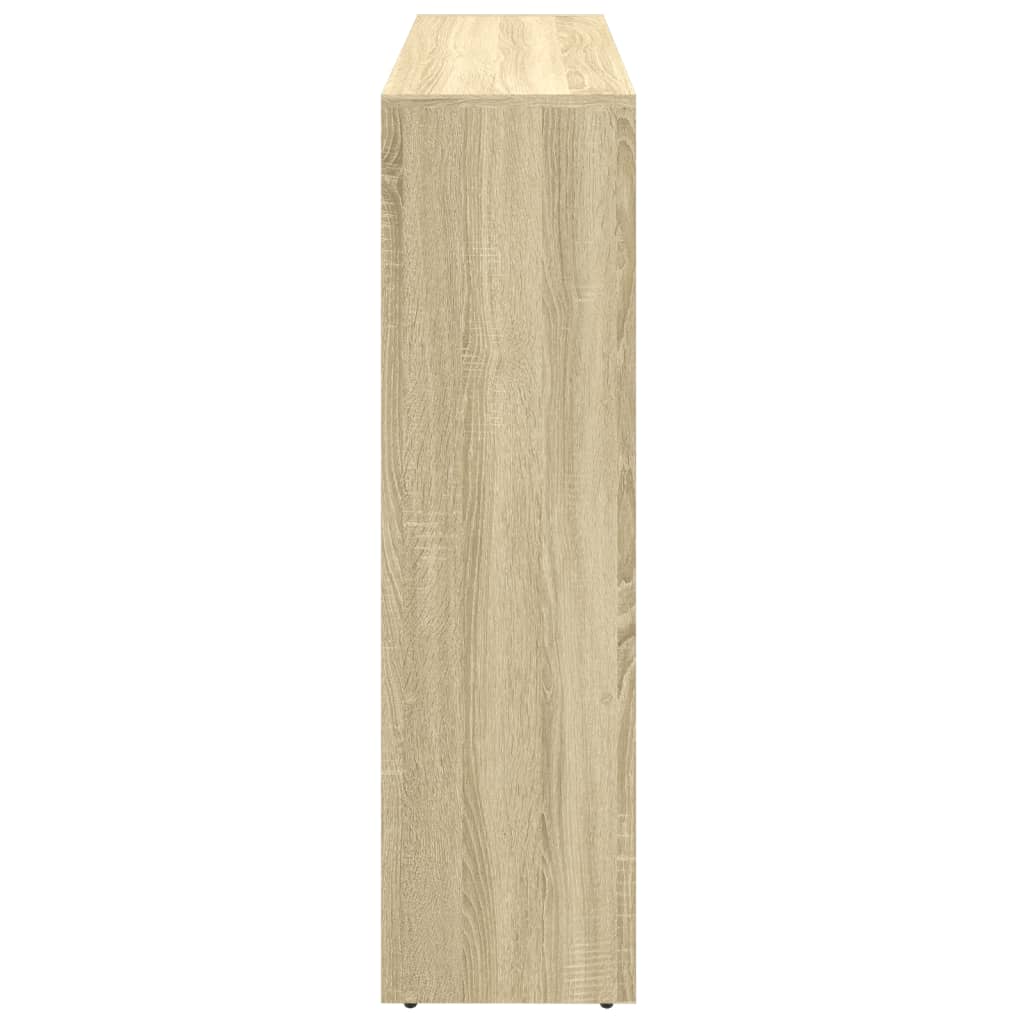 Étagère séparatrice de pièce 3 niveaux chêne sonoma