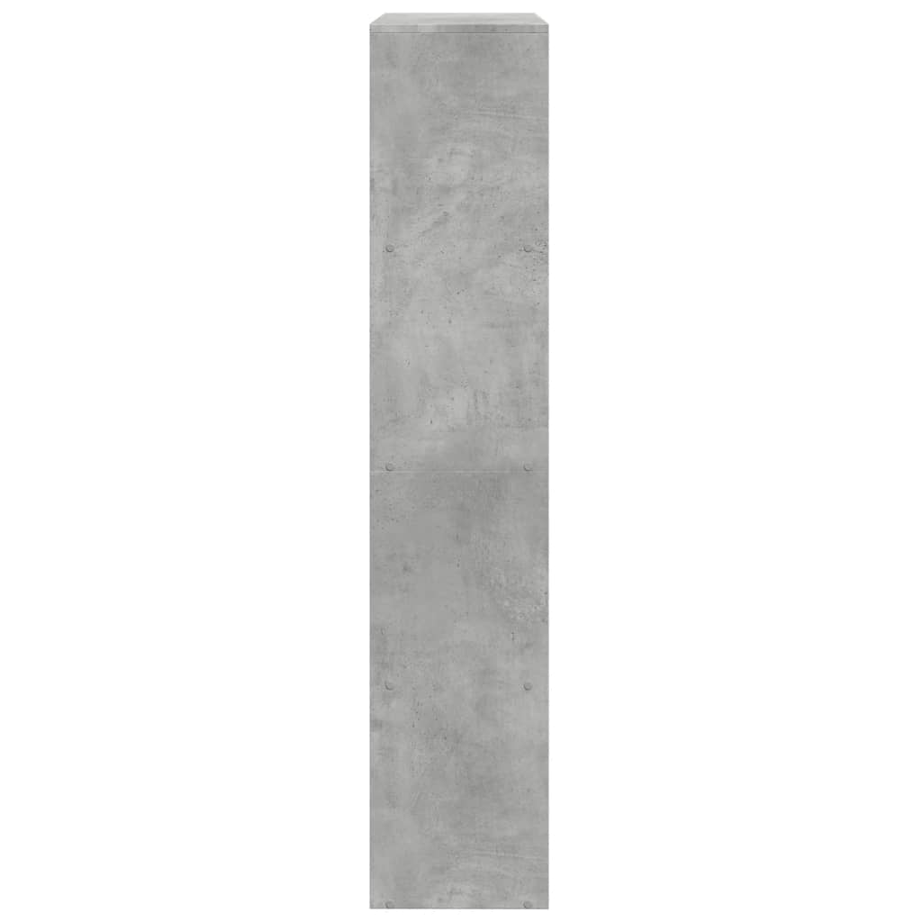 Étagère séparatrice de pièce à 4 niveaux gris béton