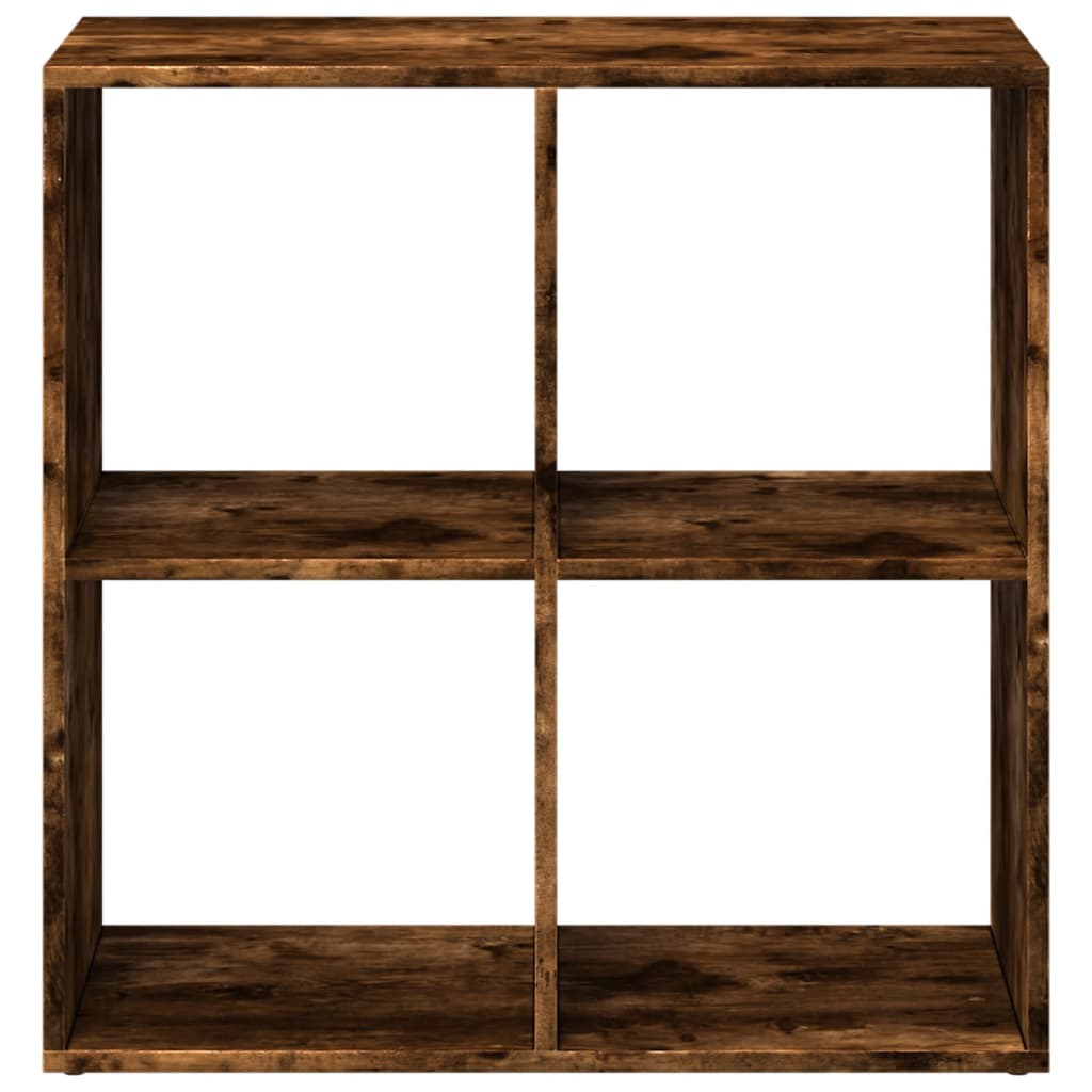 Étagère séparatrice de pièce chêne fumé 69,5x29x69,5 cm