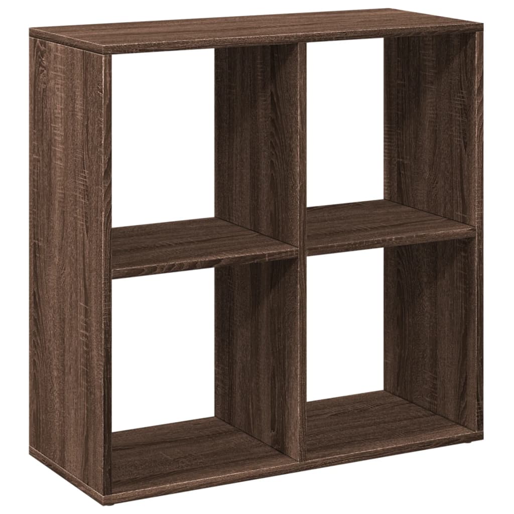 Étagère séparatrice de pièce chêne marron 69,5x29x69,5 cm