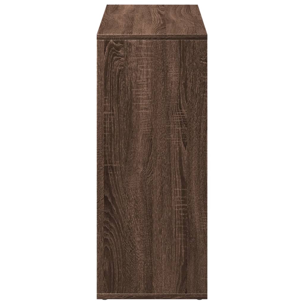 Étagère séparatrice de pièce chêne marron 69,5x29x69,5 cm
