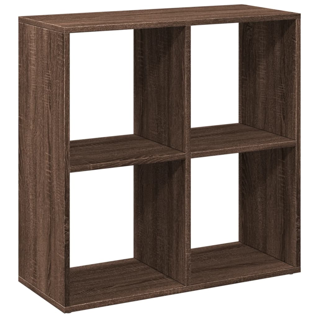 Étagère séparatrice de pièce chêne marron 69,5x29x69,5 cm