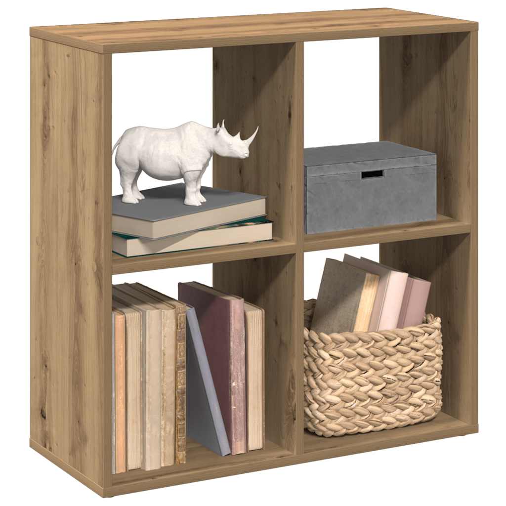 Étagère séparatrice de pièce chêne artisanal 69,5x29x69,5 cm
