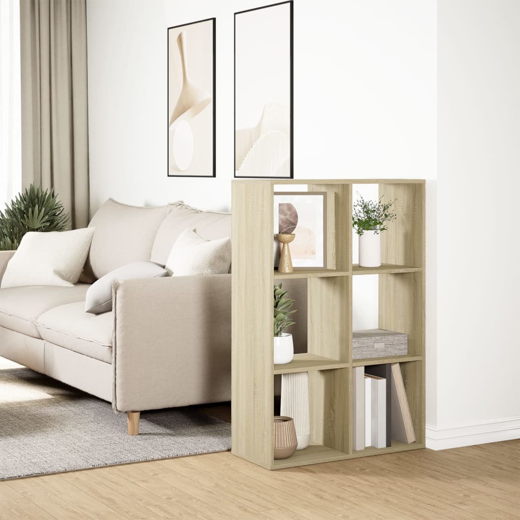 Étagère séparatrice de pièce chêne sonoma 69,5x29x103,5 cm