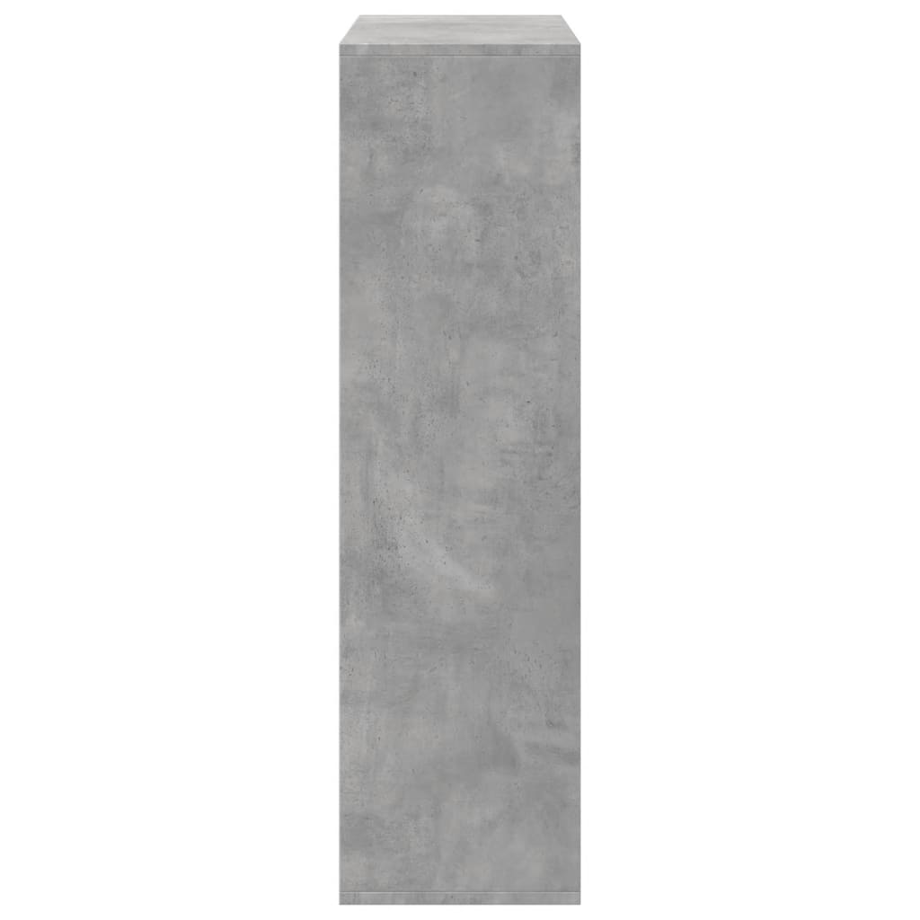 Étagère séparatrice de pièce gris béton 69,5x29x103,5 cm