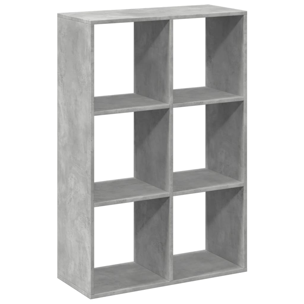 Étagère séparatrice de pièce gris béton 69,5x29x103,5 cm