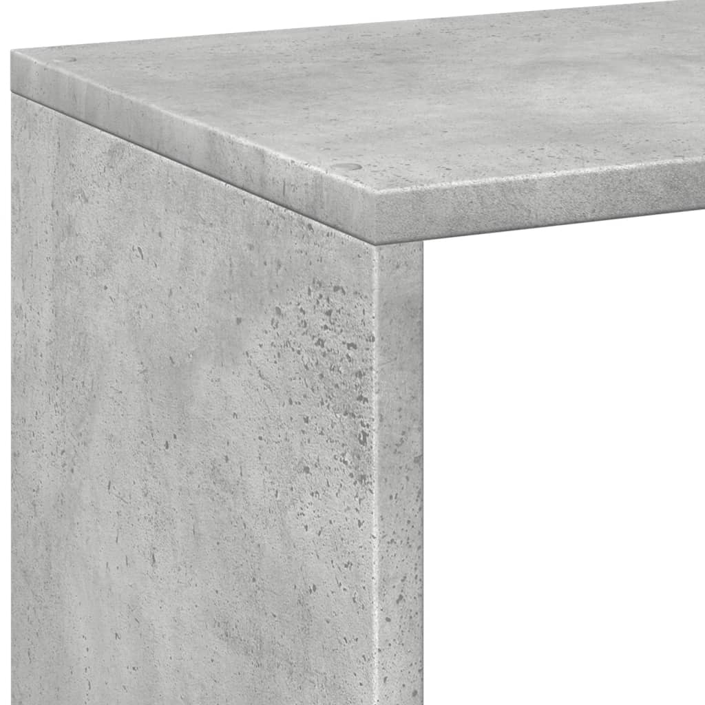 Étagère séparatrice de pièce gris béton 69,5x29x103,5 cm