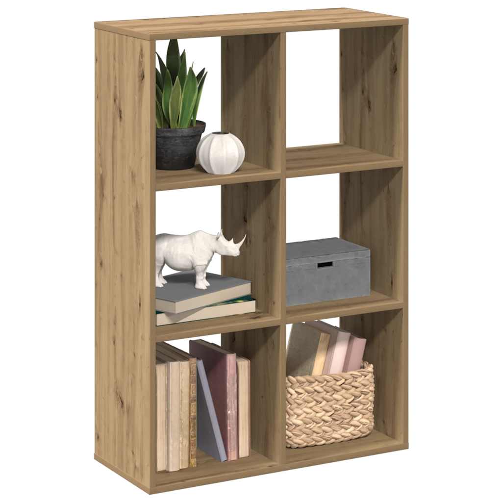 Étagère séparatrice de pièce chêne artisanal 69,5x29x103,5 cm