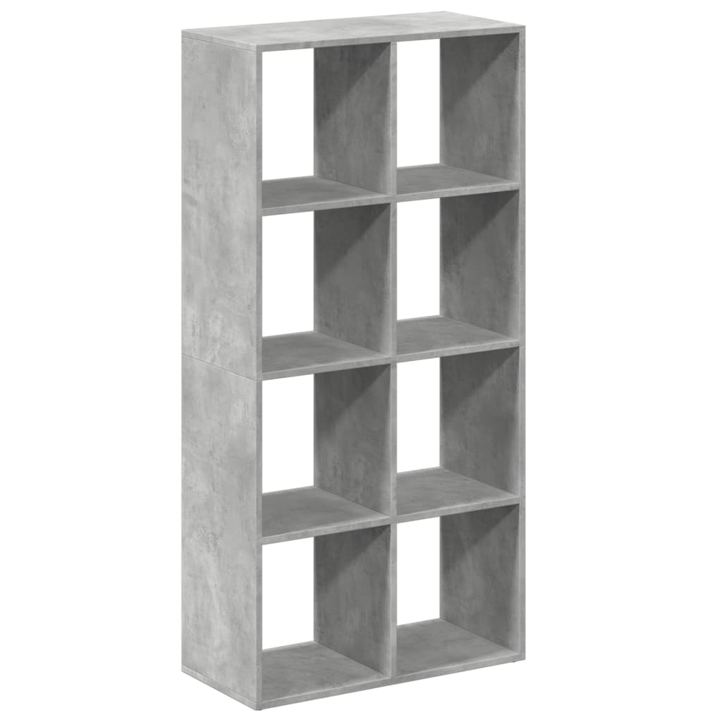 Étagère séparatrice de pièce gris béton 69,5x29x137,5 cm