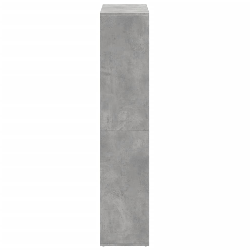 Étagère séparatrice de pièce gris béton 69,5x29x137,5 cm