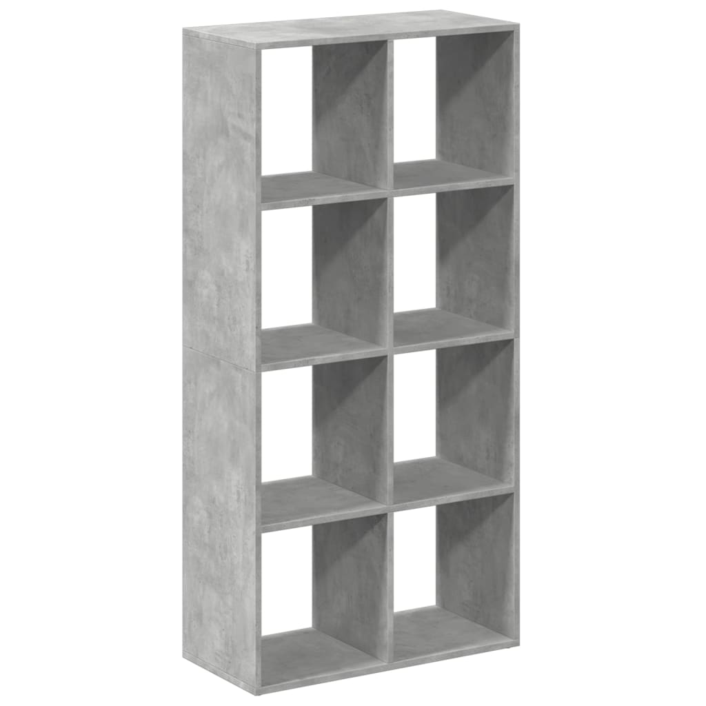 Étagère séparatrice de pièce gris béton 69,5x29x137,5 cm