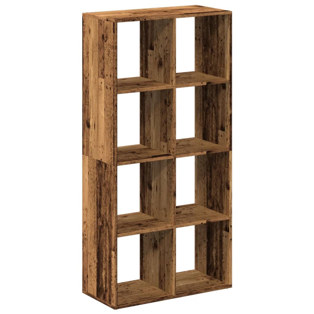 Étagère séparatrice de pièce vieux bois 69,5x29x137,5 cm