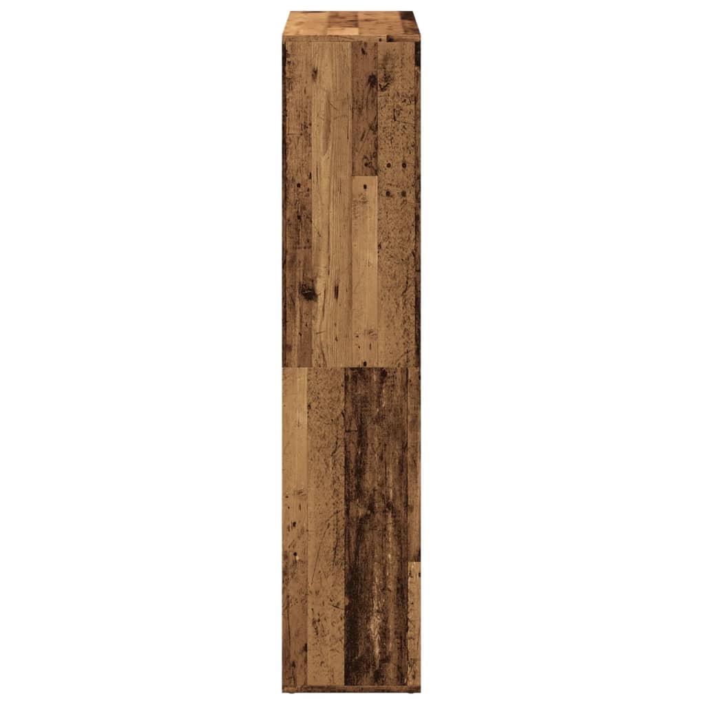 Étagère séparatrice de pièce vieux bois 69,5x29x137,5 cm