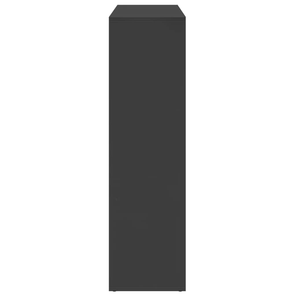 Étagère séparatrice de pièce noir 102x29x103,5 cm