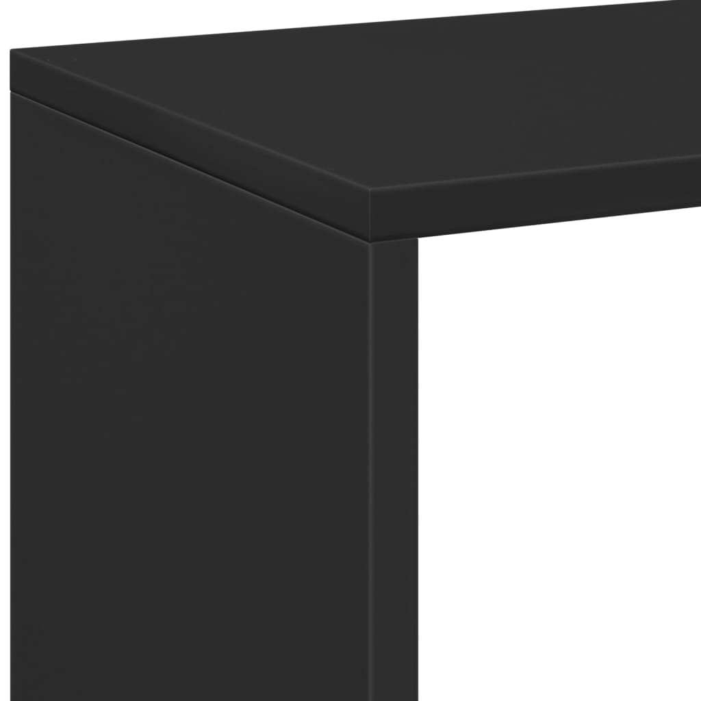 Étagère séparatrice de pièce noir 102x29x103,5 cm