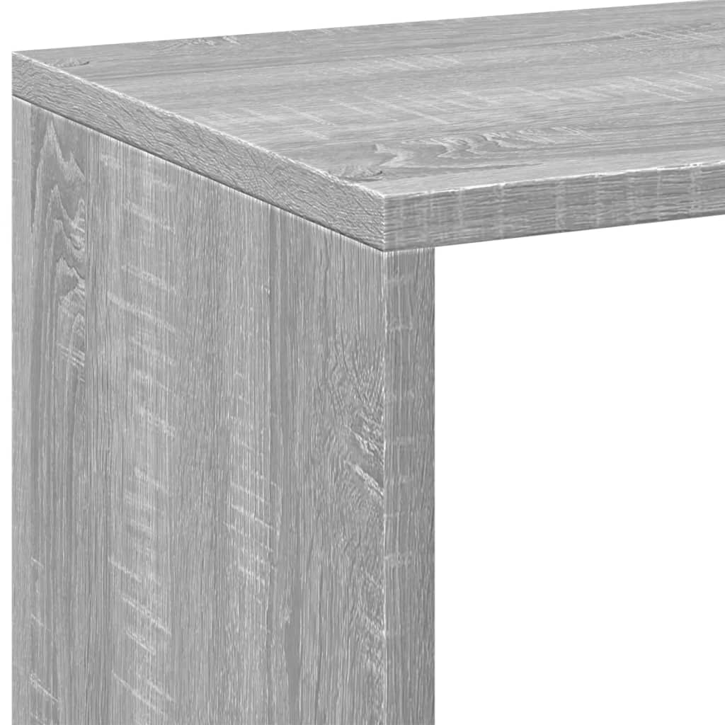 Étagère séparatrice de pièce sonoma gris 102x29x103,5 cm