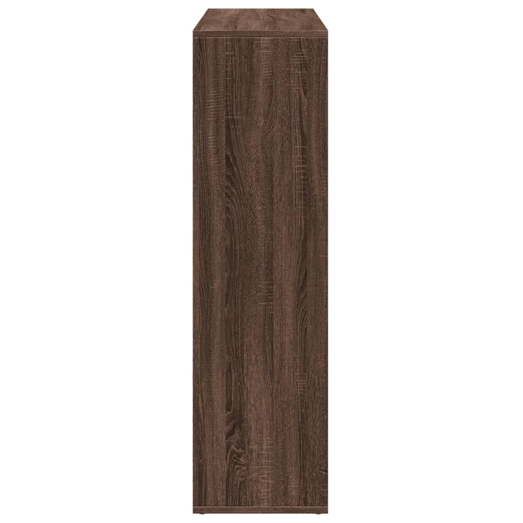 Étagère séparatrice de pièce chêne marron 102x29x103,5 cm