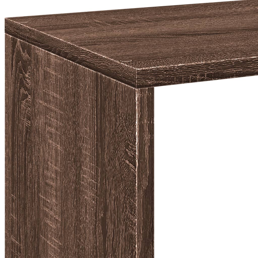 Étagère séparatrice de pièce chêne marron 102x29x103,5 cm