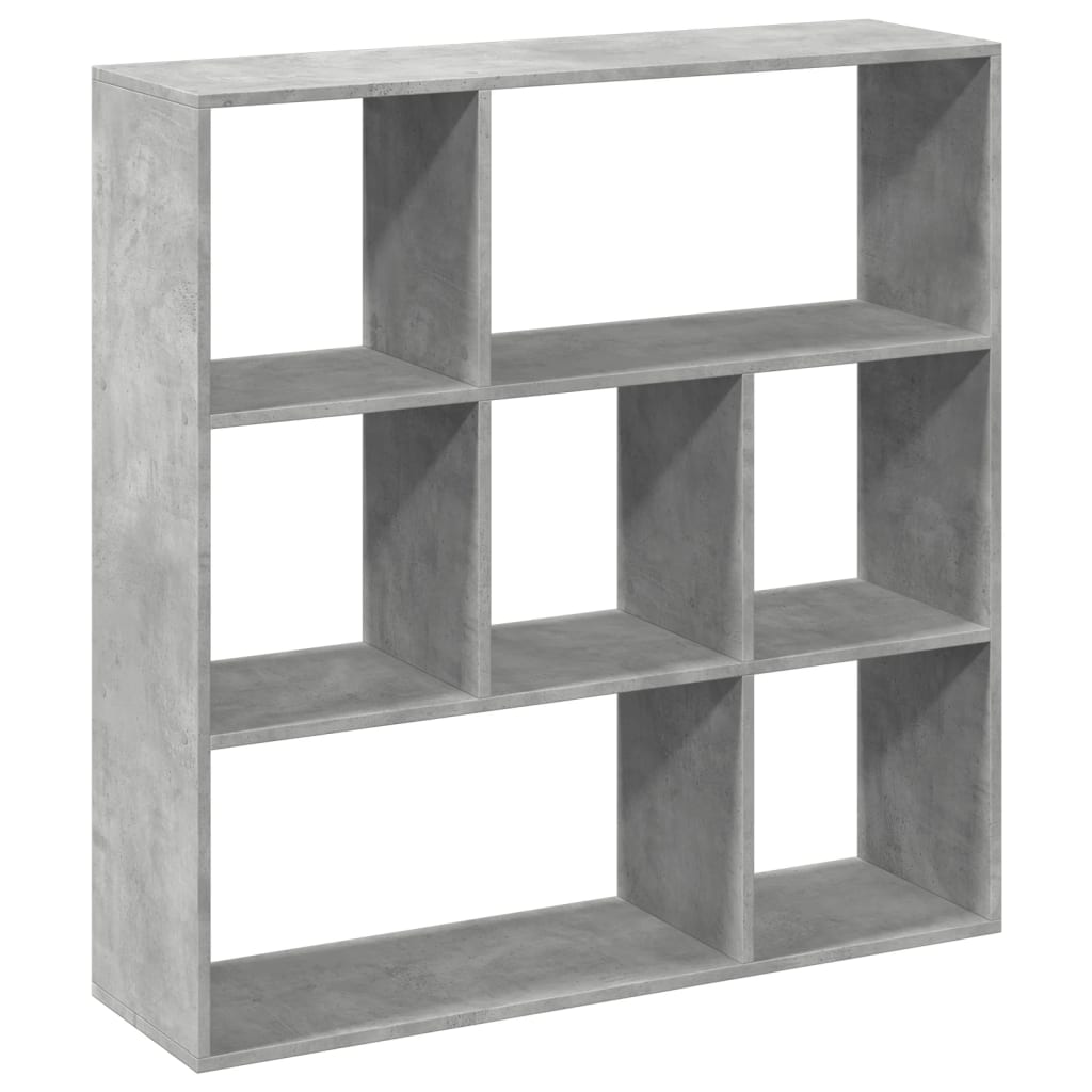 Étagère séparatrice de pièce gris béton 102x29x103,5 cm