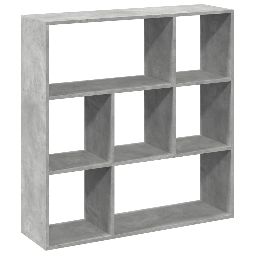 Étagère séparatrice de pièce gris béton 102x29x103,5 cm