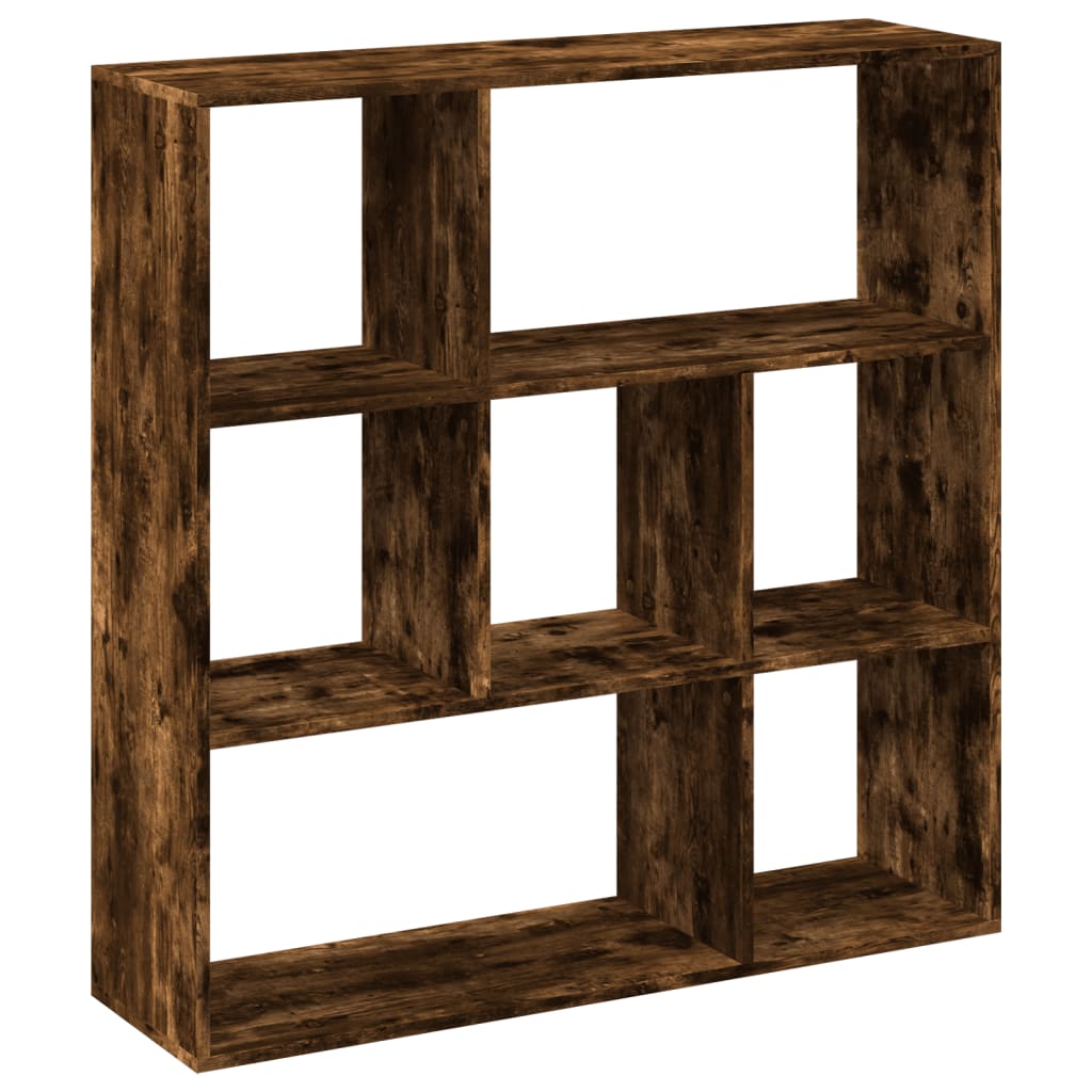 Étagère séparatrice de pièce chêne fumé 102x29x103,5 cm