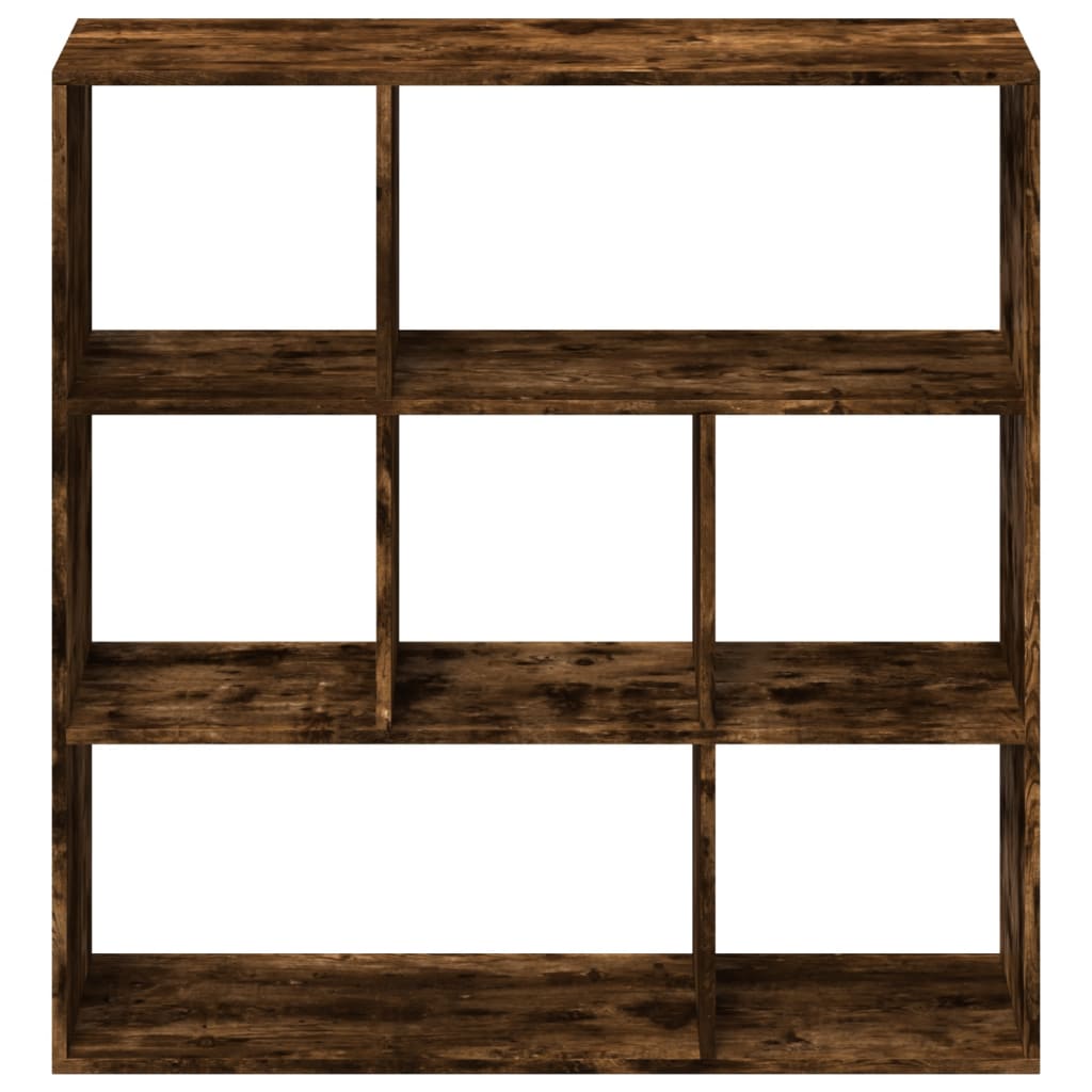 Étagère séparatrice de pièce chêne fumé 102x29x103,5 cm
