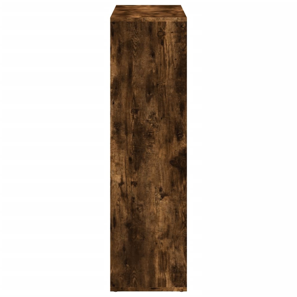 Étagère séparatrice de pièce chêne fumé 102x29x103,5 cm