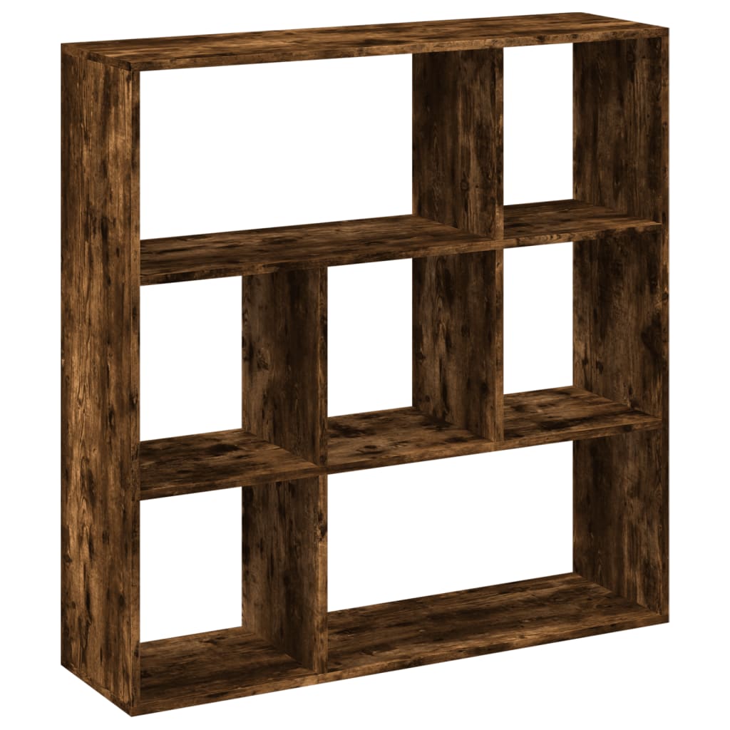 Étagère séparatrice de pièce chêne fumé 102x29x103,5 cm