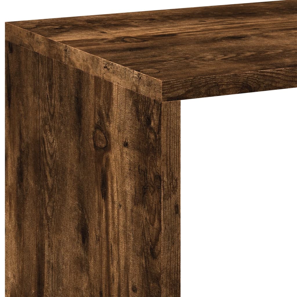 Étagère séparatrice de pièce chêne fumé 102x29x103,5 cm