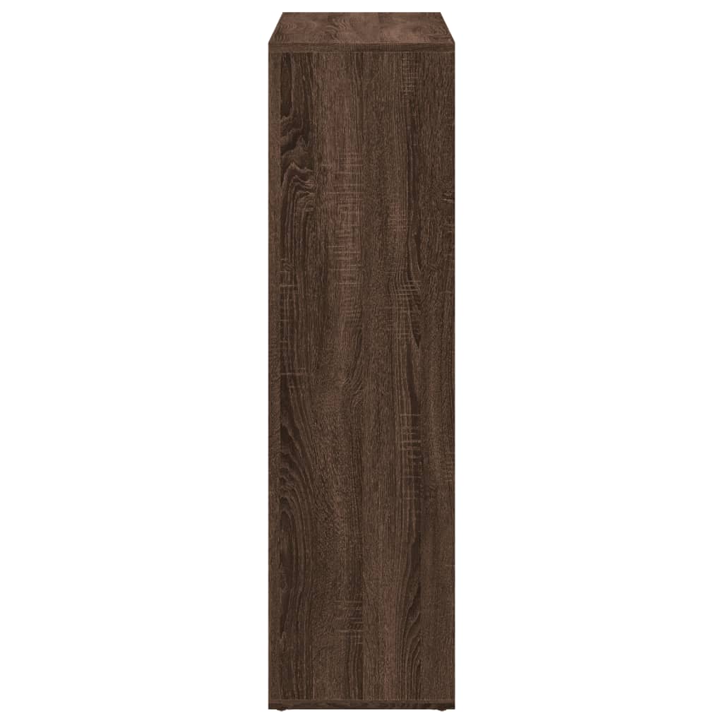 Étagère séparatrice de pièce chêne marron 102x29x103,5 cm