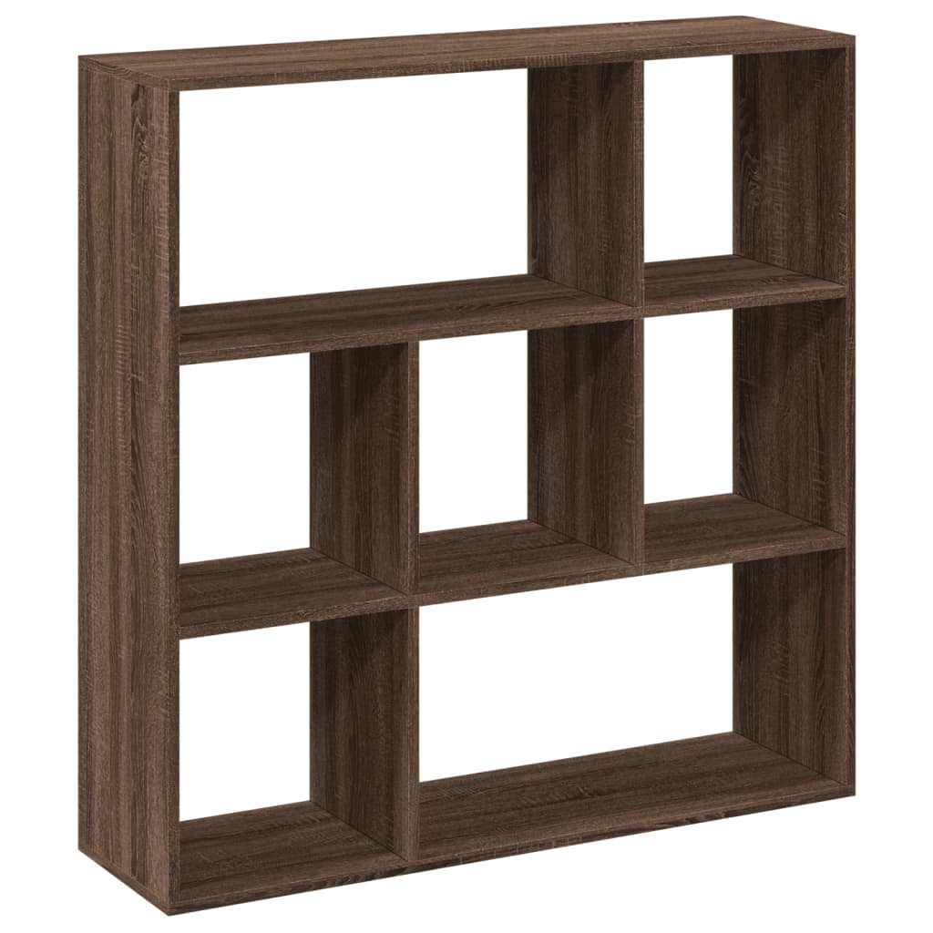 Étagère séparatrice de pièce chêne marron 102x29x103,5 cm