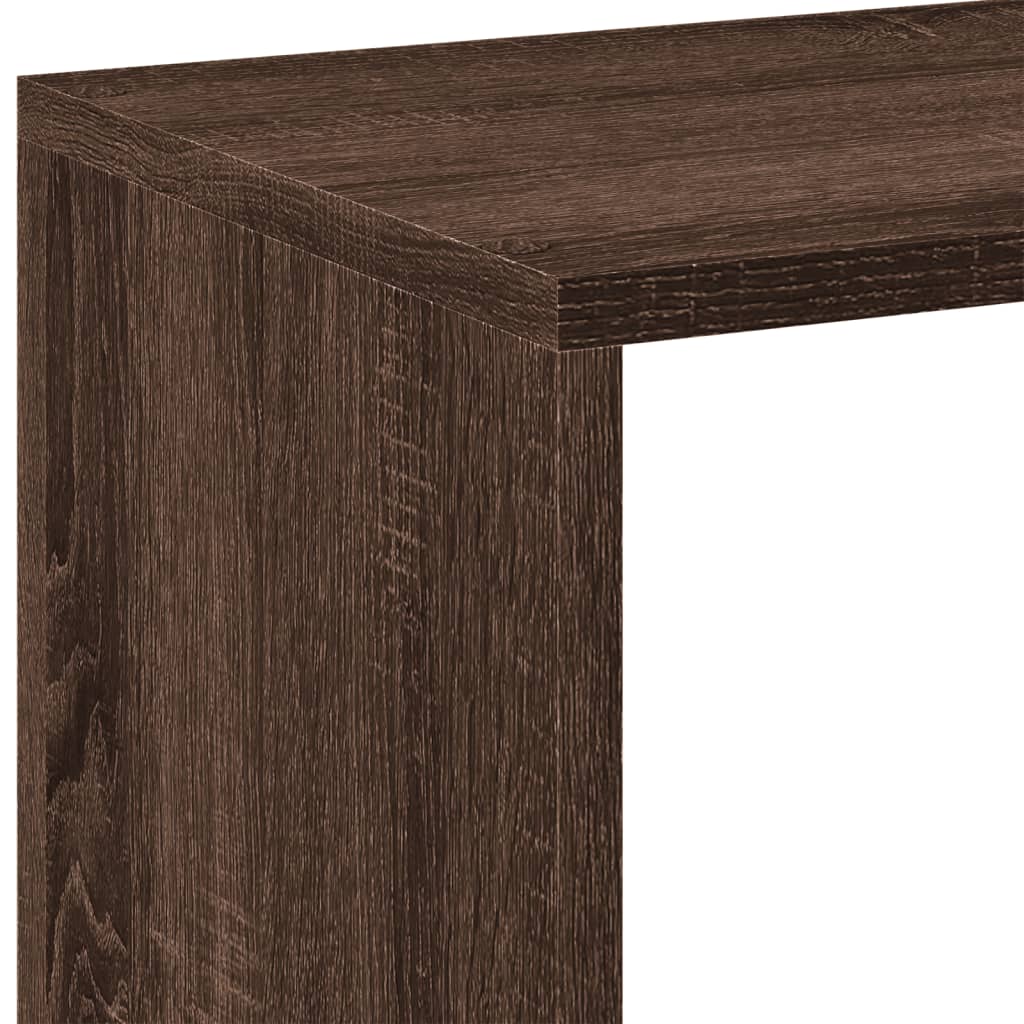 Étagère séparatrice de pièce chêne marron 102x29x103,5 cm