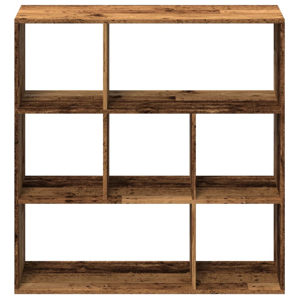 Étagère séparatrice de pièce vieux bois 102x29x103,5 cm