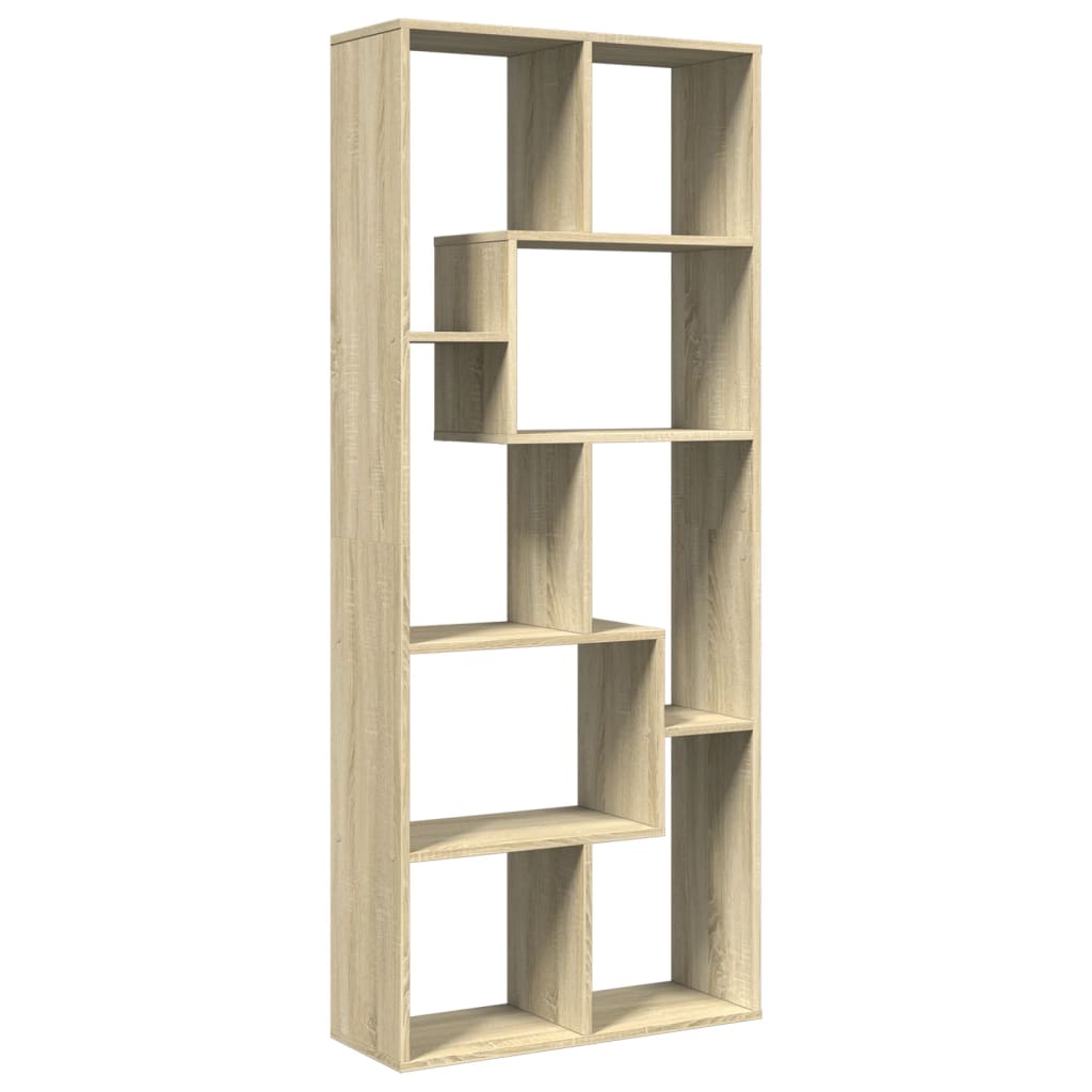 Étagère séparatrice de pièce chêne sonoma 67x25x161,5 cm