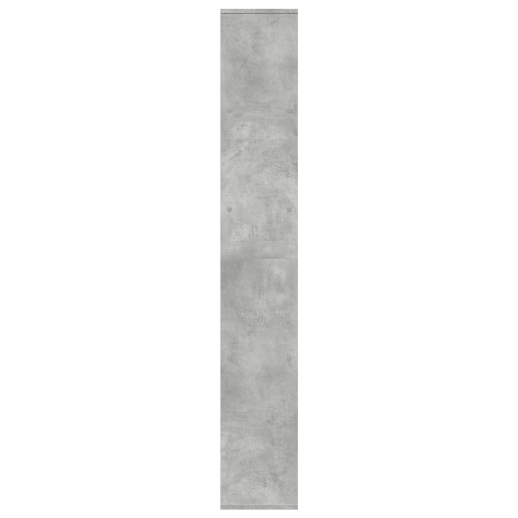 Étagère séparatrice de pièce gris béton 67x25x161,5 cm