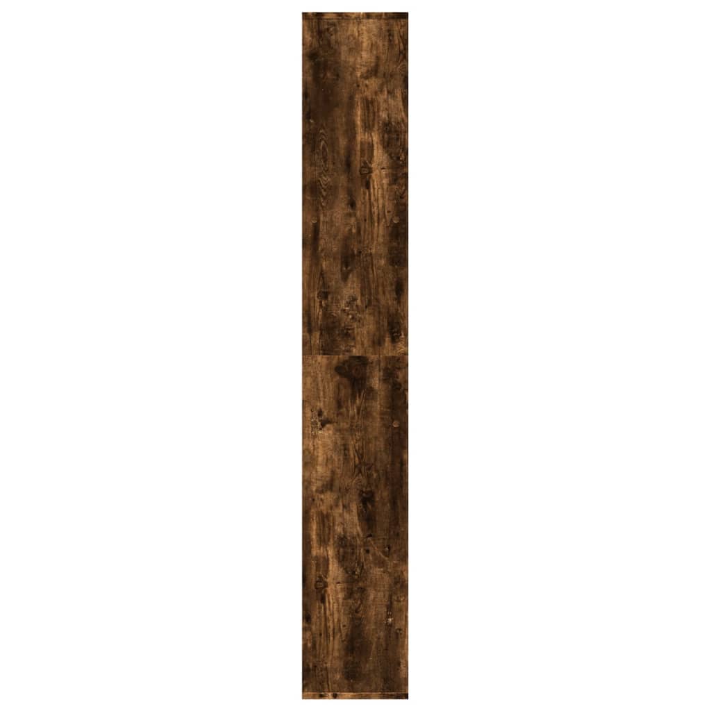 Étagère séparatrice de pièce chêne fumé 67x25x161,5 cm