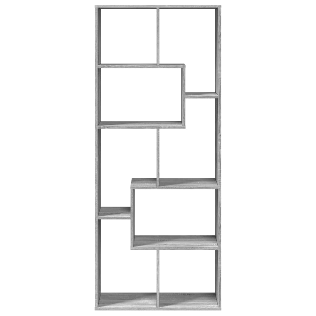 Étagère séparatrice de pièce sonoma gris 67x25x161,5 cm